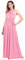Abendkleid Lang Damen Elegant Sexy Rückenfreies Multiway Bandage Wickelkleid Festlich Hochzeitskleid Brautkleid Brautjungfernkleider Cocktailkleid Weihnachten Silvester Partykleid Ballkleid Rosa S