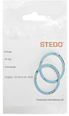 STEDO HD Pressdichtung für Einrohrgaszähler, 26 x 54 x 2 mm (VE 2 Stück), nach DIN DVGW 3535-6