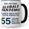 Pagma Druck 55. Geburtstag Männer Tasse, Keramik Kaffeebecher 330 ml, Geschenk für Jahrgang 1970, Witzige Sprüche, Becher für Rechts- und Linkshänder