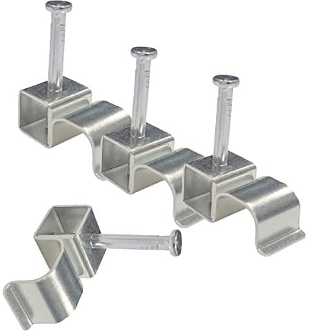KafTon 25 Pack Metal Cable Clips Mild Carbon Steel (1.5mm)