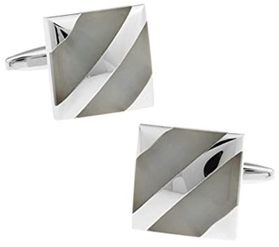 Aotiwe Cufflinks Men, Manschettenknöpfe Fantasy Quadrat Silber Kupfer Business Stil Vatertag
