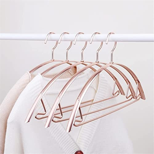 NIUBB Jacket hanger hanger 10 pieces/set of non-slip seamless aluminum alloy clothing drying rack wardrobe storage ladle jacket trousers hanger (Color : A, Size : 10pcs)