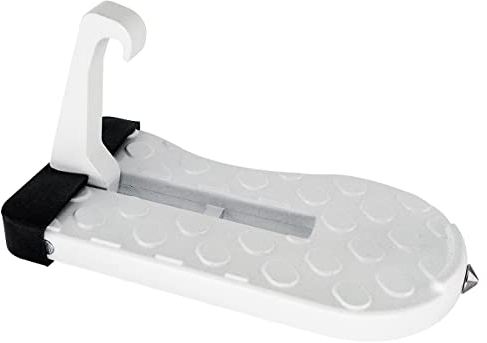 Car Doorstep Foot Pegs Car Pedal Doorstep, Folding Car Door Step Ladder Easy Access to Car Roof Top, Support Foot Standing, Door Latch Hook Pedal with Safety Hammer Function