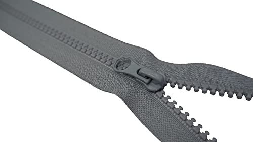 Reißverschluss Kunststoff 30 cm 21# Grau