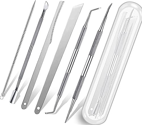 7 Pack Ingrown Toenail File Lifter, Professional Surgical Stainless Steel, Ingrown Toenail Tool, Safe Nail Cleaning, Treatment
