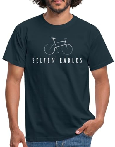 Spreadshirt Fahrrad Geschenk Selten Radlos Geschenkidee Fahrradfahrer Männer T-Shirt, XL, Navy