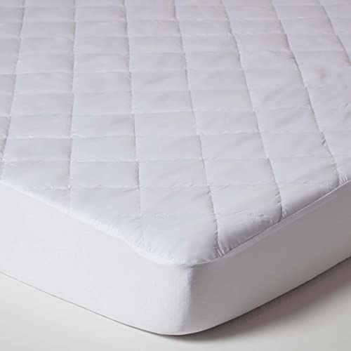 HOMESCAPES Allergiker-Matratzenbezug 120x190 cm, antiallergischer Matratzenschoner mit Spannumrandung, antibakteriell