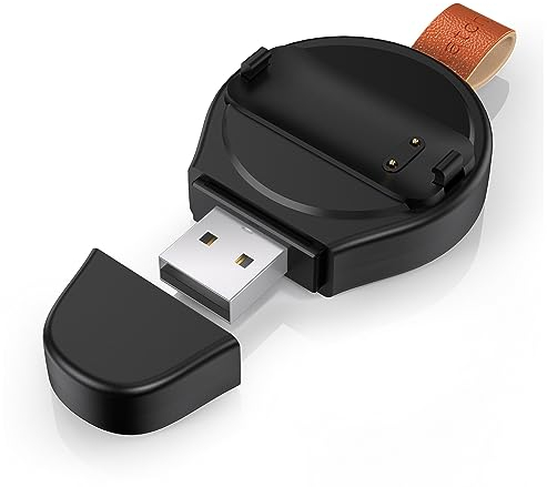 Gladgogo Ladegerät Kompatibel mit Fitbit Inspire 3, Exklusive USB-Ladestation für Fitbit Inspire 3 Smartwatch, Schwarz