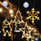 RosyFate Weihnachtsbeleuchtung Fenster, 4 x Saugnapf Lichterkette Fenster, Fensterdeko Hängend Fensterlicht mit Saugnapf LED, Christmas Decorations Indoor/Outdoor (Schneeflocke)
