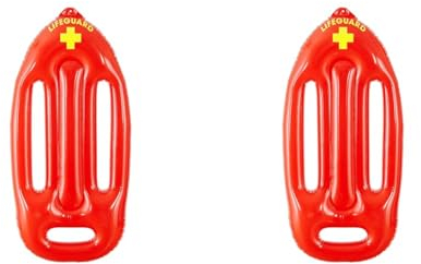 Widmann 04837 - Aufblasbare Rettungshilfe, Circa 73 cm, Lifeguard, Rettungsschwimmer, Karneval, Mottoparty (Packung mit 2)