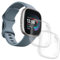[2 piezas] Funda para Fitbit Versa 4 / Sense 2 Protector de pantalla Cobertura Completa Screen Protector Parachoques Suave TPU Accesorios - [Transparente + Transparente]