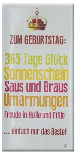 Meybona Bunte Worte Schokolade | zum Geburtstag | Fairtrade Kakao | Manufaktur aus Deutschland | Bean to Bar | Schokoladen-Geschenk100g