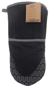 Country Club Chef Silicone Oven Mitt Black