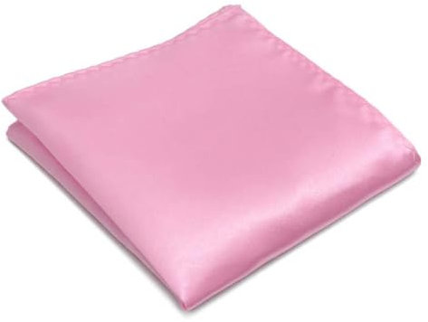 EHOTER Pochette Costume Homme Mouchoir De Poche Homme Couleur Unie Pochette De Costume Pour Le Mariage La Fête Cadeaux Pour Les Hommes (Rose,Taille unique)