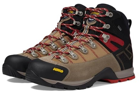 ASOLO Men's FUGITIVE GTX Water-Resistant Breathable Suede Nylon Trekking Low Ankle Hiking Boots | Toe Rubber Cap, Wool/Black, 11.5