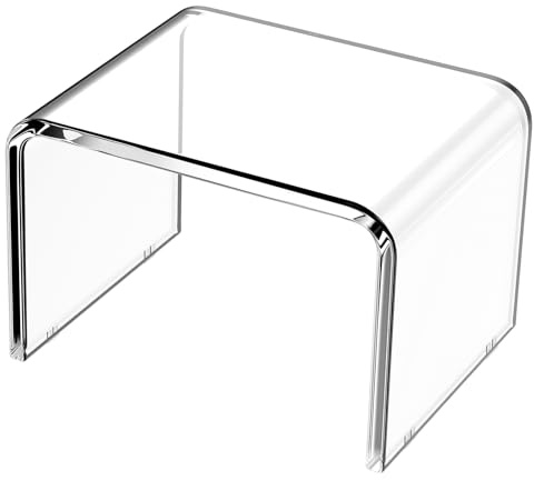 Acrylic rutschfeste Step Stool, 12,6 Zoll Acryl Small Step Stool, WC Ständer, Fußstool, Display Rack