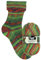 Opal Sockenwolle Hundertwasser neue Serie | Sockengarn 4-fädig | Strumpfwolle zum Stricken und Häkeln | 100g, 420m (Farbe 4052 Grüne Stadt)