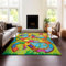 Generic Spielteppich für Kinderzimmer,Teppich mit Tiermotiv,Cartoon-Teppich,Easy-Care Carpet for Creative Playtime,für Kinder zum Spielen und Lernen. (teppich1,50x80cm)