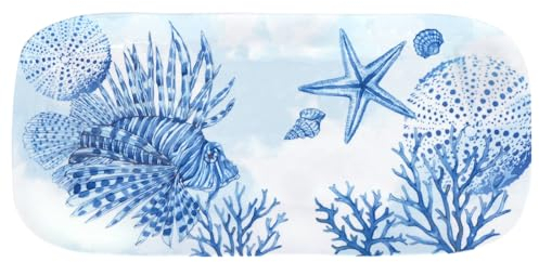 Les Jardins de la Comtesse - Plat à cake long rectangulaire en mélamine Corail 37,5 cm - Collection Piana