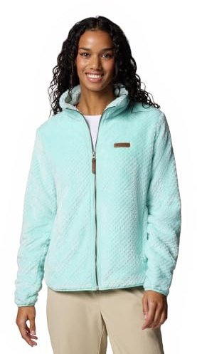 Columbia Women's Fire Side 2 Sherpa Full Zip, Full Zip Fleece Jacket, Spray, L