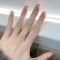 24 Stück Französische Nägel Zum Aufkleben, Natürlich Acrylnägel mit Nagelkleber, Elektroplattierte Gradient Milky Glossy Künstliche Nägel Selbstklebende Press On Nails für Frauen (Colorful, 24x)