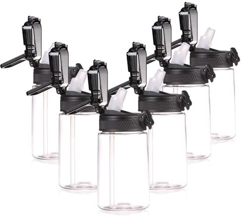 Kids Water Bottles Bulk, 6 Pack 14oz Clear Water Bottle with Straw & Carry Handle, Reusable Leak Proof Plastic Cups for Boys Girls to School Sports Travel Camping, Personalized DIY Gift