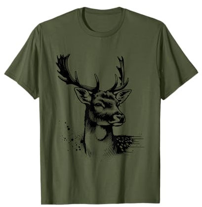 Jäger T-Shirt Damhirsch Damwild Jagd Jäger Damhirsch T-Shirt