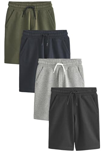 NEXT Jungen Basic Jersey-Shorts, 4er-Pack 98-176