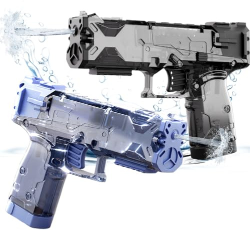 BCHKO 2er Wasserpistolen Set mit großer Reichweite, Wasserspritzpistole, Spritzpistole klein Mini für Kinder