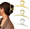 3 pezzi pinze per capelli grandi in metallo, per capelli lunghi, spessi e pesanti, antiscivolo, dalla presa forte, alla moda, per creare acconciature, per donne e ragazze,pinza capelli donna