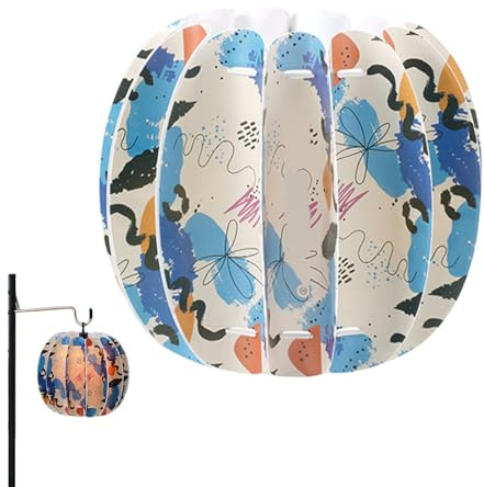 Puzzle Lampshade, Jigsaw Light Cover, 12x11.5cm/4.72x4.53 Inches Waterproof Fixture, Decor Design, Replacement Parts Kit, for Balcony Lighting, Outdoor Camping, Picnic