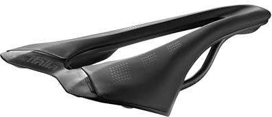 Selle Italia SLR Advan - Sella Bicicletta da Strada in Acciaio Manganese, Rivestimento Leggero, Foro Superflow, Leggera e Comoda - Taglia S3, Nero