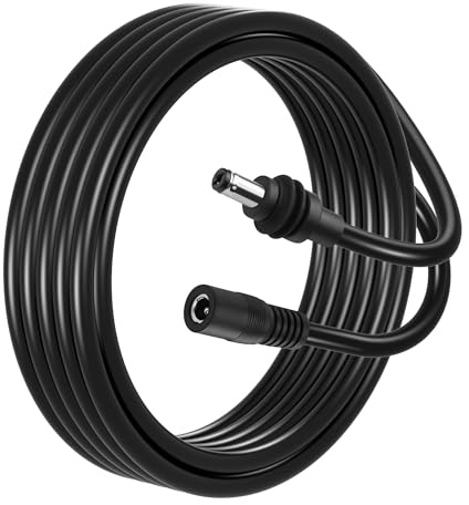 CERRXIAN Starlink Mini Power Extension Cable,6.5FT 16AWG DC Male to DC Female Replacement Waterproof Power Cord for Outdoor/Indoor Starklink Mini
