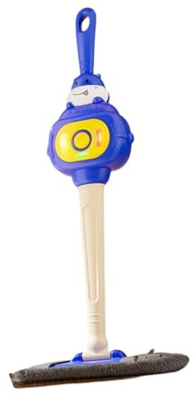 KiBcsLic Fregona Infantil con Luces y Sonidos. Set de Limpieza Educativo para niños a Partir de 4 años, Azul