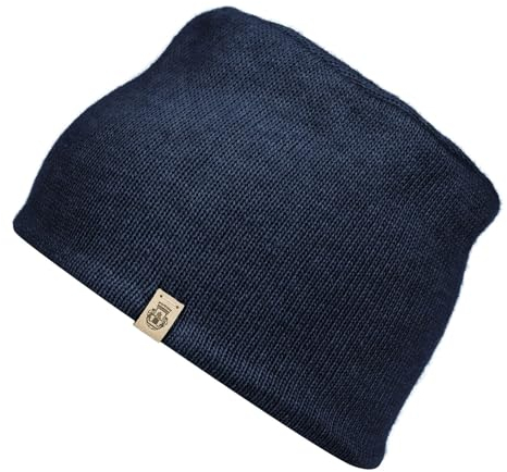 Roeckl Toque Strickmütze mit Kaschmir Mütze Damenmütze Wintermütze Wollmütze Skimütze (One Size - blau)