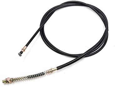 sourcing map 2,05M Universal Cable del Freno Trasero para la Motocicleta Scooter Cubierto de Plástico Negro