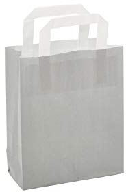 Papiertragetasche 18+8x22cm grau Größe 25 Stück