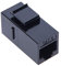 RJ45 Kupplung RJ45-Koppler-Adapter RJ45-Buchse, Buchse, Splitter-Anschluss Ethernet-Joiner-Extender für CAT6, CAT5, CAT5e LAN-Patch-Netzwerkkabelverlängerung und Keystone-Wandblende Schwarz
