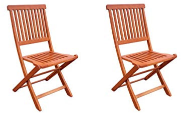 Dynamic24 2X Hochlehner Gartenstuhl Gartenstühle Klappstuhl Klappstühle Holz Eukalyptus