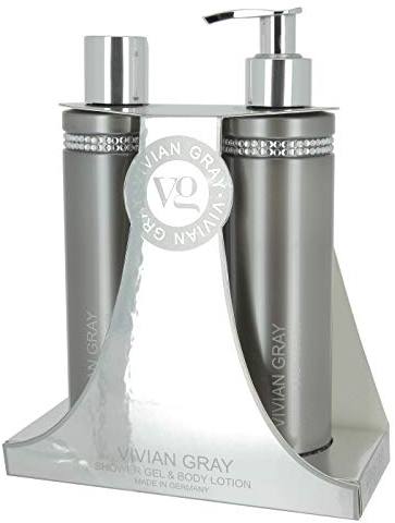 VIVIAN GRAY 3397 Pflegeset Crystals, Vanille, Freesien & Mango, grau (500 ml)