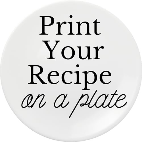Personalized Your Own Recipe Plate Family Kitchen Durable Decoration House Warming Essentials for New Home For Husband and Wife Grandma Recipes Heirloom on Dish Vintage Home Decors