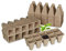 Relaxdays Anzuchttöpfe 24er Set, Anzuchtplatten für 240 Setzlinge, Papier, biologisch abbaubar, HBT: 5,5x22x8,5cm, natur