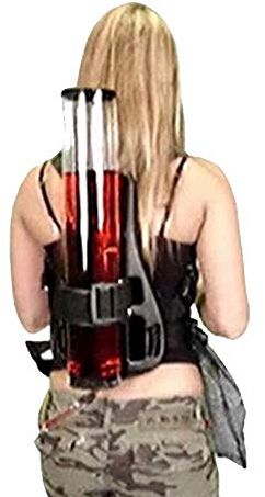 JTRHD Bier Getränketurm Kreative einzelne Barrel Rucksack Getränkemaschine Single Shot Bier Maschine Outdoor Bergsteigen Getränke Rucksack Einfach zu bedienen und zu reinigen