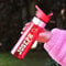 eBuyGB Personalised Water Bottle with Flip Straw for School - Reusable 650ml Tritan Sports Drinks Travel Bottle Cup for Children, Kids - Any Name & Sports/Hobby (Red)