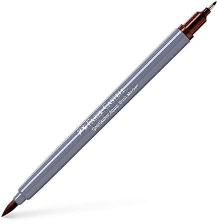Faber-Castell Creative Studio Goldfaber Aqua Dual Marker, Burnt Siena, Single Marker, für Kunst, Handwerk, Zeichnen, Skizzieren, Zuhause, Schule, Universität, Ausmalen