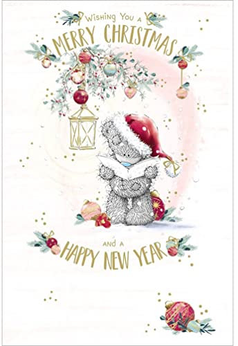 Me To You Bear Weihnachtskarte, singend, Motiv Liedlieder