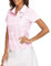 MoFiz Women's Polo Shirt Short Sleeve Golf Tennis Top UPF 50+ Quick Dry Sports Fitness Running Polo T-Shirt Camo Pink Size L
