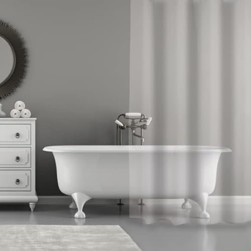 MSV Rideau de Douche PVC 180x200cm Transparent