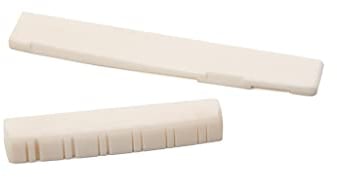 Alnicov Guitar Bone Bridge Saddle And Nut Replacement Accessories for 12 String Acoustic Guitar