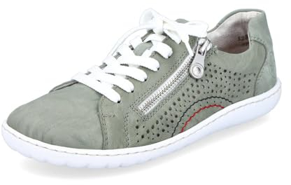 Rieker Damen Low-Top Sneaker 52824, Frauen Halbschuhe,schnürer,straßenschuhe,Strassenschuhe,Sportschuhe,Freizeitschuhe,grün (52),39 EU / 6 UK
